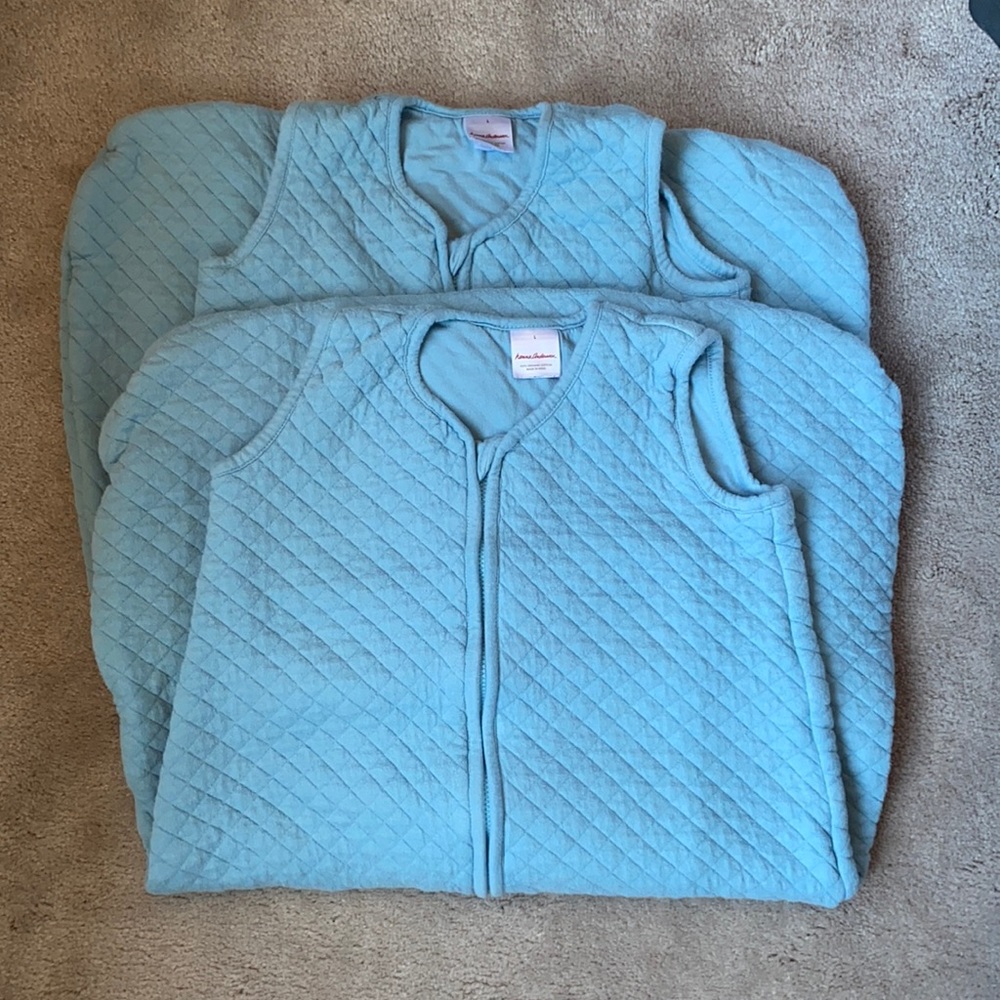 TWO Hanna Andersson quilted sleep sacks